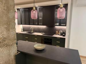 Virtuvė arba virtuvėlė apgyvendinimo įstaigoje Le Grand Paris Apartments