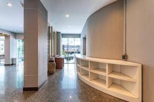 a hallway with a shelf in a building at Krabi Royal Hotel in Krabi +84 photos
