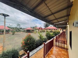 a view from the balcony of a house at Phnom leap Bugalow in Senmonorom
