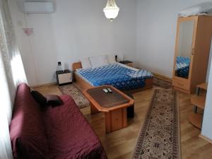 a living room with two beds and a couch at Shumata Guest House in Natsovtsi
