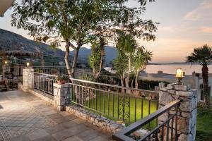 a villa with a view of the ocean at Villa Thalassea in Kalami