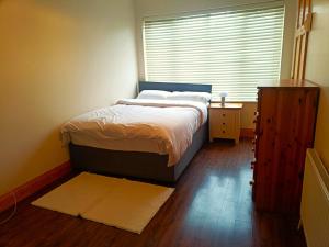 a bedroom with a large bed and a window at Ideal Guest Home in Waterford