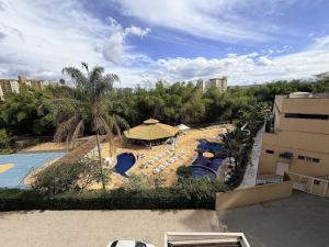 an overhead view of a resort with a swimming pool at CRCN - Golden Dolphin Grand Hotel in Caldas Novas