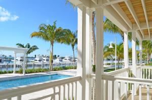 a view of the pool from the porch of a house at Hilton Key West Resort & Marina in Key West