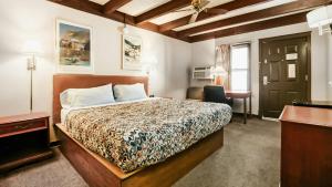 a hotel room with a bed and a desk at Georgetown Lodge in Georgetown +59 photos