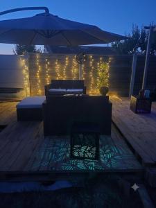 Gril dostupný pro hosty v apartmánu