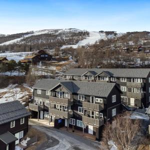 an aerial view of an apartment complex at Oppdal Alpintun in Oppdal