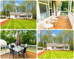 a collage of photos of a house with a yard at Beautiful, Cozy home in Concord in Concord