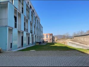 a view of a building from the side of a building at Imperial Baths Boutique Studio in Trier