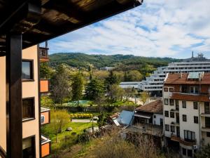 a view of a city from a building at Medius Park Apartment in Sandanski