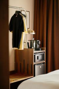 Η κουζίνα ή μικρή κουζίνα στο Hotel Vrythof - just a room - digital key by email or SMS