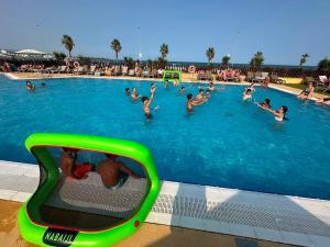 a group of people in a swimming pool at TAIGA Delta de l'Ebre in L'Ampolla +74 photos