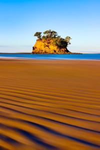 an island in the middle of the ocean with a beach at Bosuns Locker in Auckland +7 photos