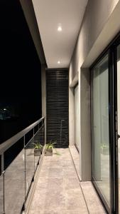 a view of a balcony of a building at Departamento en Rojas in Rojas