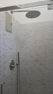 a shower with a shower head in a bathroom at Appartamento perla in Rome