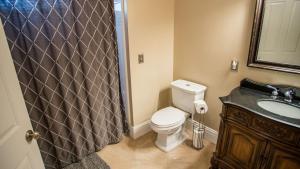 a bathroom with a toilet and a sink and a shower at Baby Bliss by AvantStay in Paso Robles +12 photos