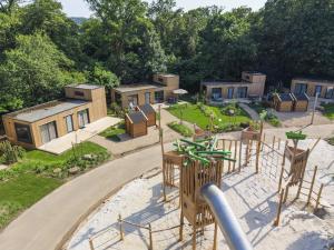 an aerial view of a group of tiny houses at Landal Namur Nature in Gesves