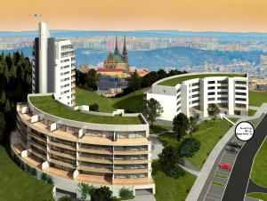 Výhľad na mesto Brno alebo výhľad na mesto priamo z apartmánu
