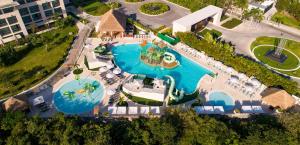 an aerial view of a pool at a resort at Paradisus by Meliá Playa del Carmen - Riviera Maya - All Inclusive in Playa del Carmen
