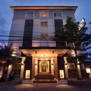 a large building with a chandelier in front of it at EASTAN VIEW in Chiang Mai