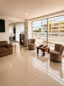 พื้นที่นั่งเล่นของ Hotel Casa Galvez