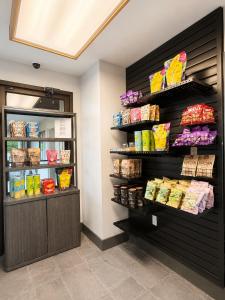 a store with food on shelves in a room at The Parkman Great Smoky Mountains - Cades Cove in Townsend