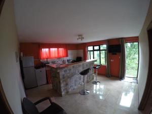 Kuhinja oz. manjša kuhinja v nastanitvi Chamarel Mirador Studio
