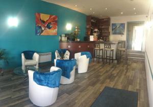 Зона вітальні в Hôtel Les Comtes de Pardiac