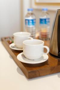 Coffee and tea making facilities at Nishant Hotel