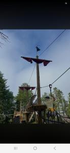 a person on a ride at a roller coaster at Apartament in Sykkylven +5 photos