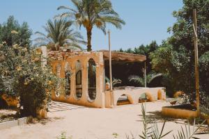 an old building with a palm tree in the background at Slow Tunis in Tunis