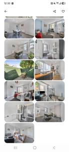 a collage of different pictures of a room at Graham Road in Rugby