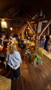 ห้องอาหารหรือที่รับประทานอาหารของ Sten Lodge