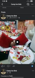 a page of a website with a table with candy inn bills at Camp Inn Lodge in Pietermaritzburg
