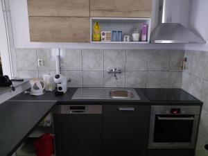 a kitchen with a sink and a counter top at Kuća za odmor BARSON in Vukovar +2 photos
