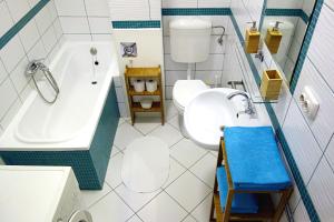 Koupelna v ubytování Vivid Rozsa Apartment