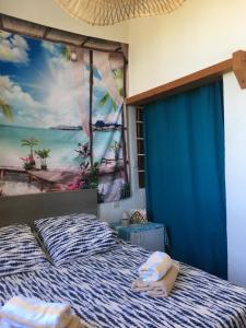 Llit o llits en una habitació de Aux Lavandes