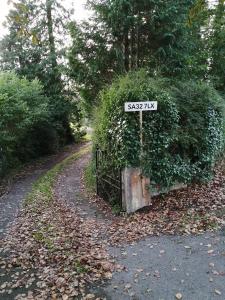 a street sign on the side of a road at Ty Cambria in Carmarthen