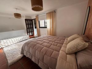 a bedroom with a large bed in a room at Casa Colibrì Mendiolaza in Villa Allende +4 photos