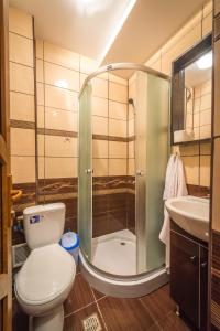 Koupelna v ubytování Hotel Foisor