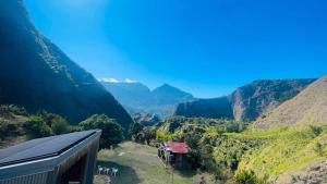 a view of the colca canyon from a house at Dortoirs in La Possession