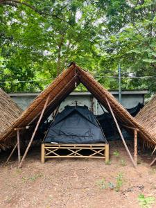 a tent is set up in front of a house at Zulu land Kohlarn in Ko Lan +14 photos