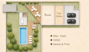 a floor plan of a house at IPC Resort富津竹岡 in Futtsu