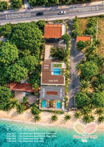 a model of a house on a beach at Pao Jin Poon Villa in Lamai