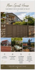 a collage of photos of a mans guest house at Mari Guest House in Telavi