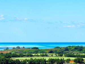 a view of the ocean from the top of a hill at コンドミニオ久貝 in Miyako-jima