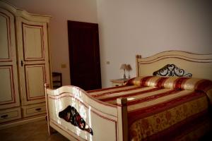 a bedroom with a bed in a room at Villa Manca in San Severino Lucano