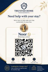 a poster for a house needing help with a dog maze at Sleek 1BR Flat Perfect Getaway For Contractors Or Couples in Cardiff