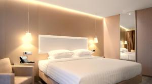Posteľ alebo postele v izbe v ubytovaní Saz City Life Boutique Hotel