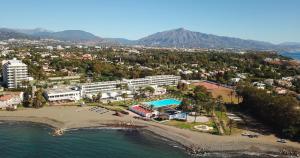 an aerial view of a resort on the beach at SOL by Meliá Marbella Estepona - Atalaya Park in Estepona